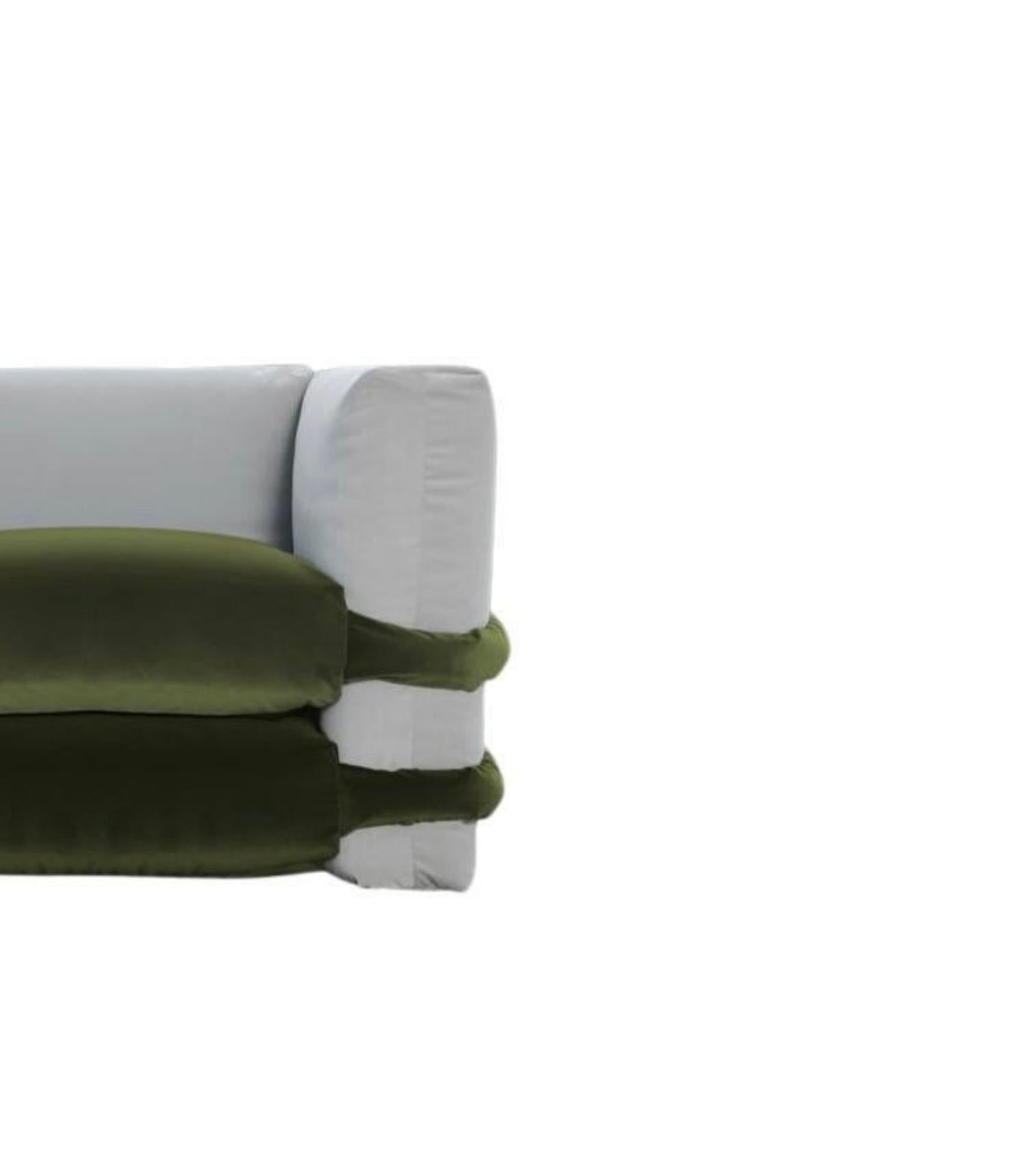 Muller Van Severen Kissen-Sofa aus Samt  Sofa für Bd Barcelona (Moderne der Mitte des Jahrhunderts) im Angebot
