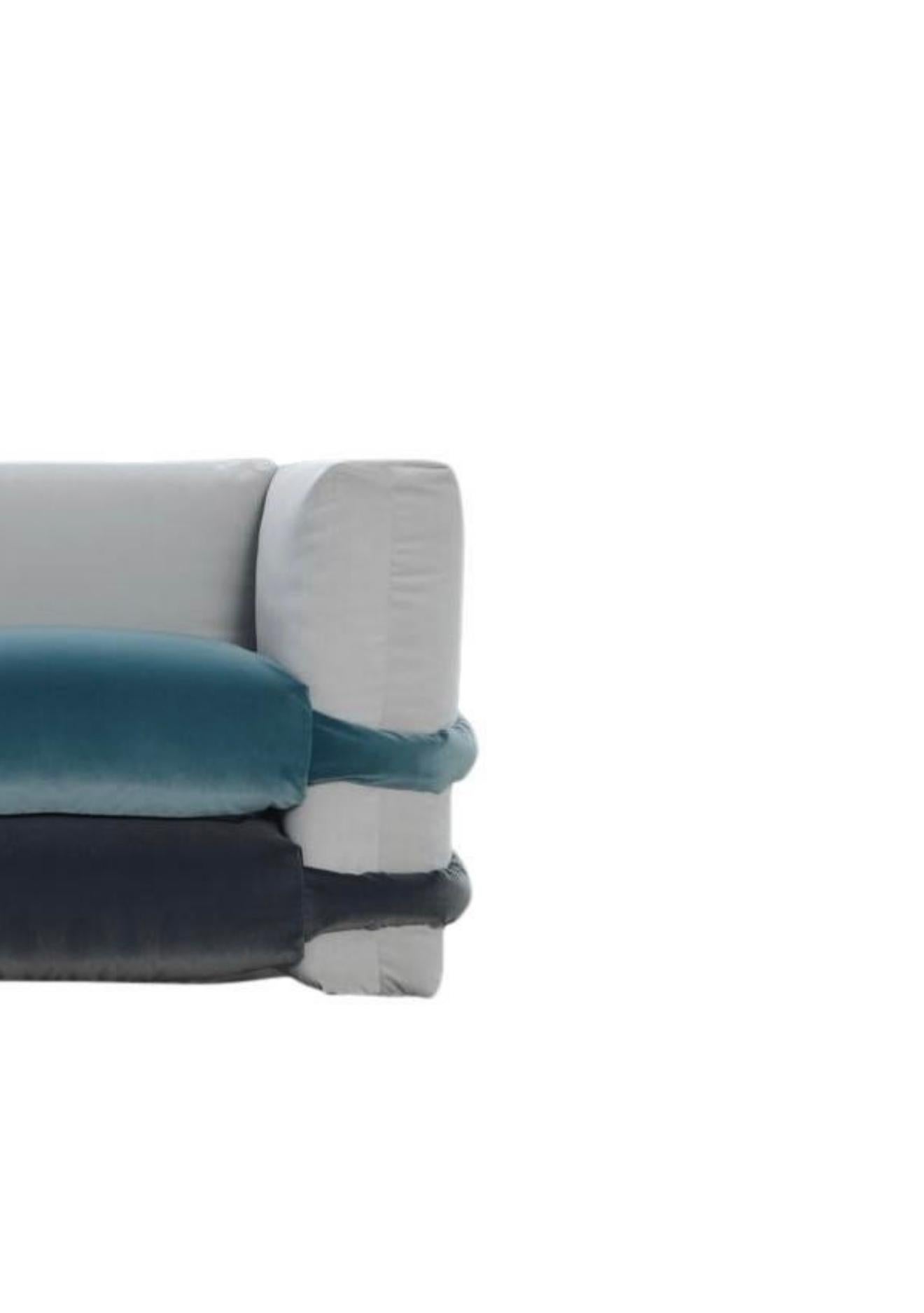 Mid-Century Modern Coussin de canapé velours Muller Van Severen  Canapé Bd Barcelona en vente