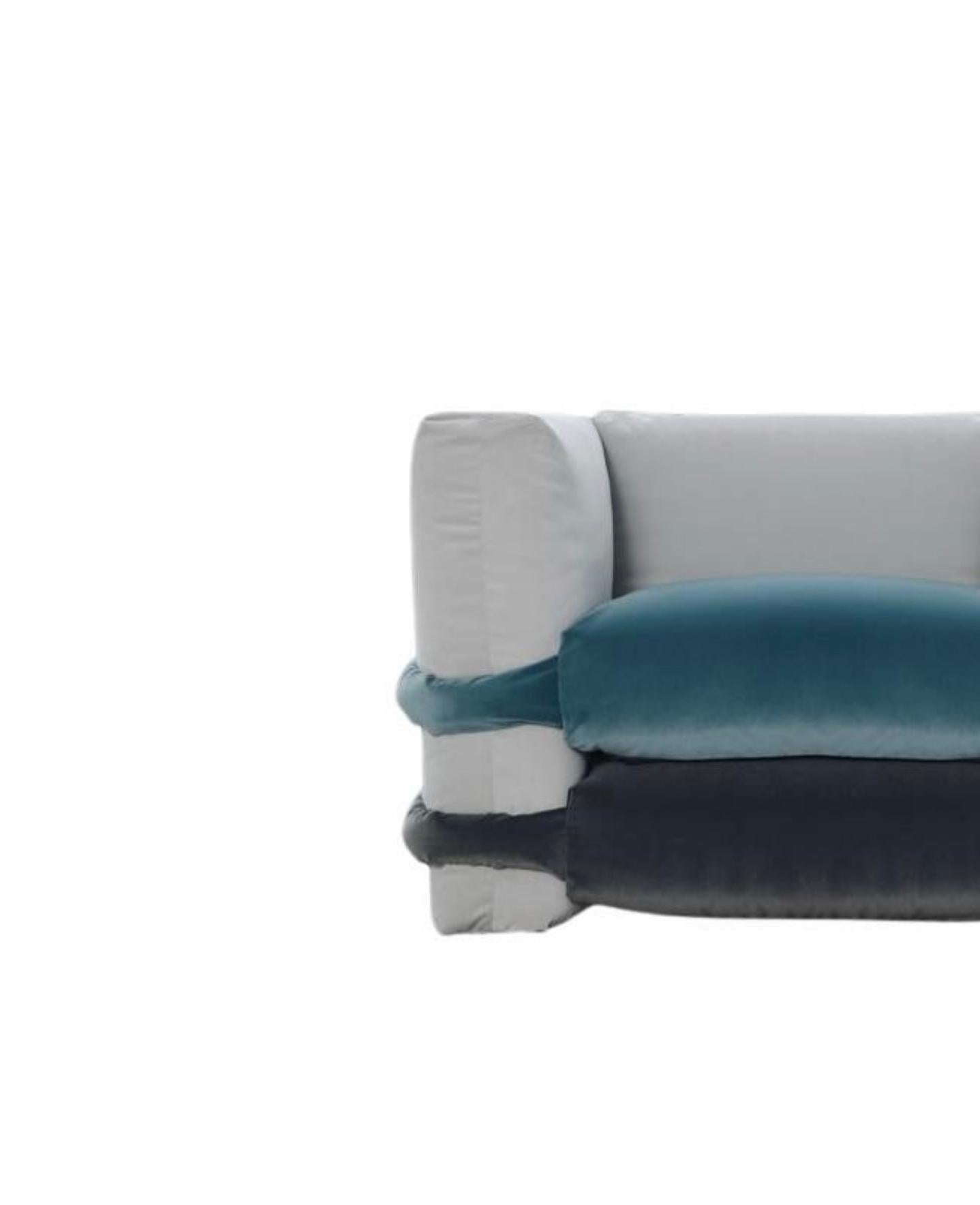 Polyester Coussin de canapé velours Muller Van Severen  Canapé Bd Barcelona en vente