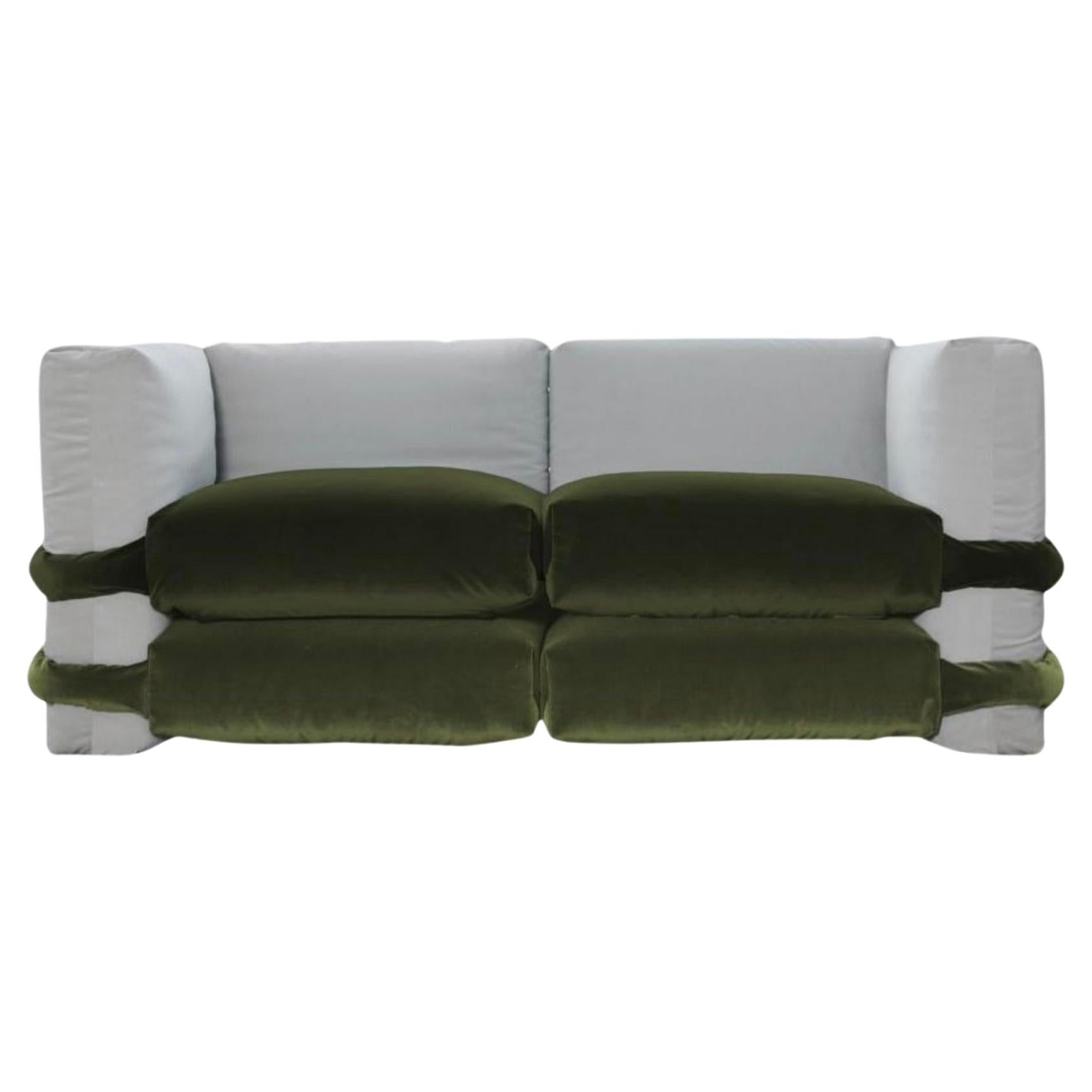 Muller Van Severen Kissen-Sofa aus Samt  Sofa für Bd Barcelona im Angebot 2