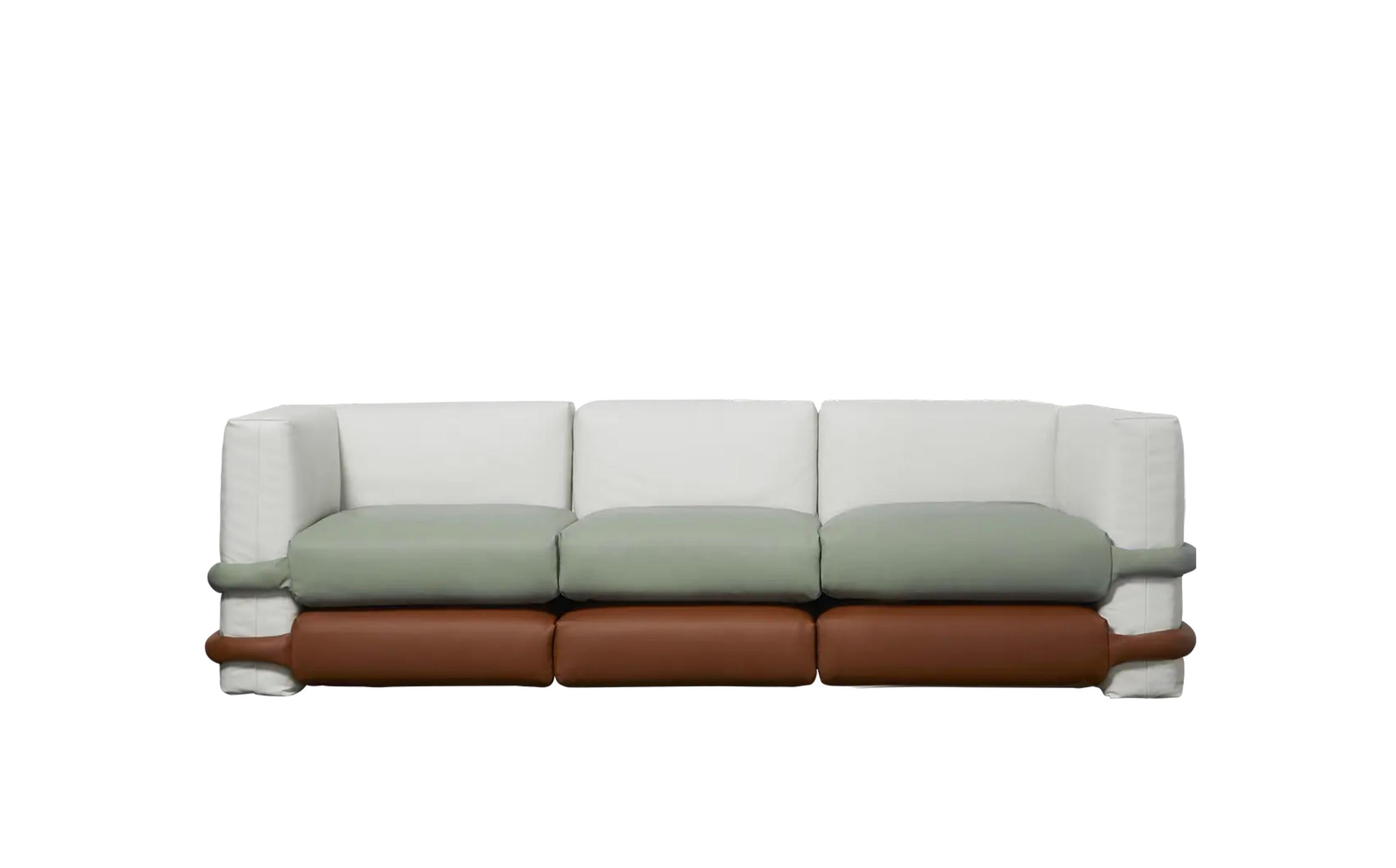 Canapé trois places multicolore Muller Van Severen pour Bd Barcelona 

Le canapé modulaire Pillow de Muller Van Severen arrive chez BD. Initialement conçu par MVS pour les éditions KASSL, le canapé Pillow a été amélioré en un nouveau système ludique