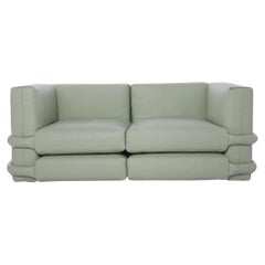 Muller Van Severen Two-seater Pillow Sofa In Leather For Bd Barcelona