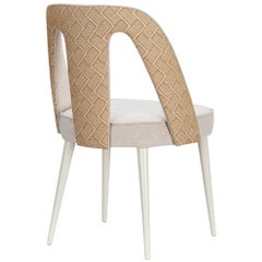 Mulligan Contract Chair with Fabric and Wood