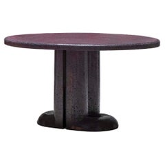 Handgeschnitzter Lava-Tisch mit Keramikglasur und Mullunu-Tisch von Ian Felton
