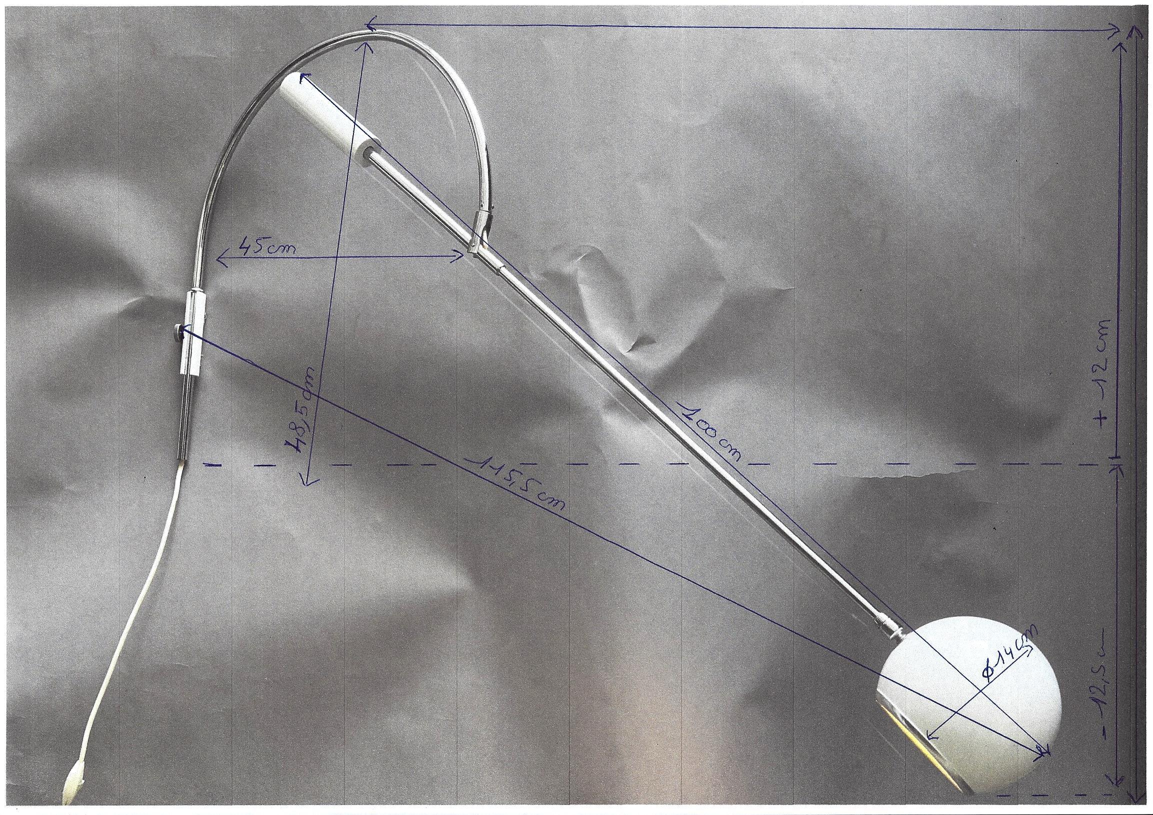 Mehr verstellbare Robert Sonneman Wandleuchte mit Orbitor-Leselampe im Angebot 5