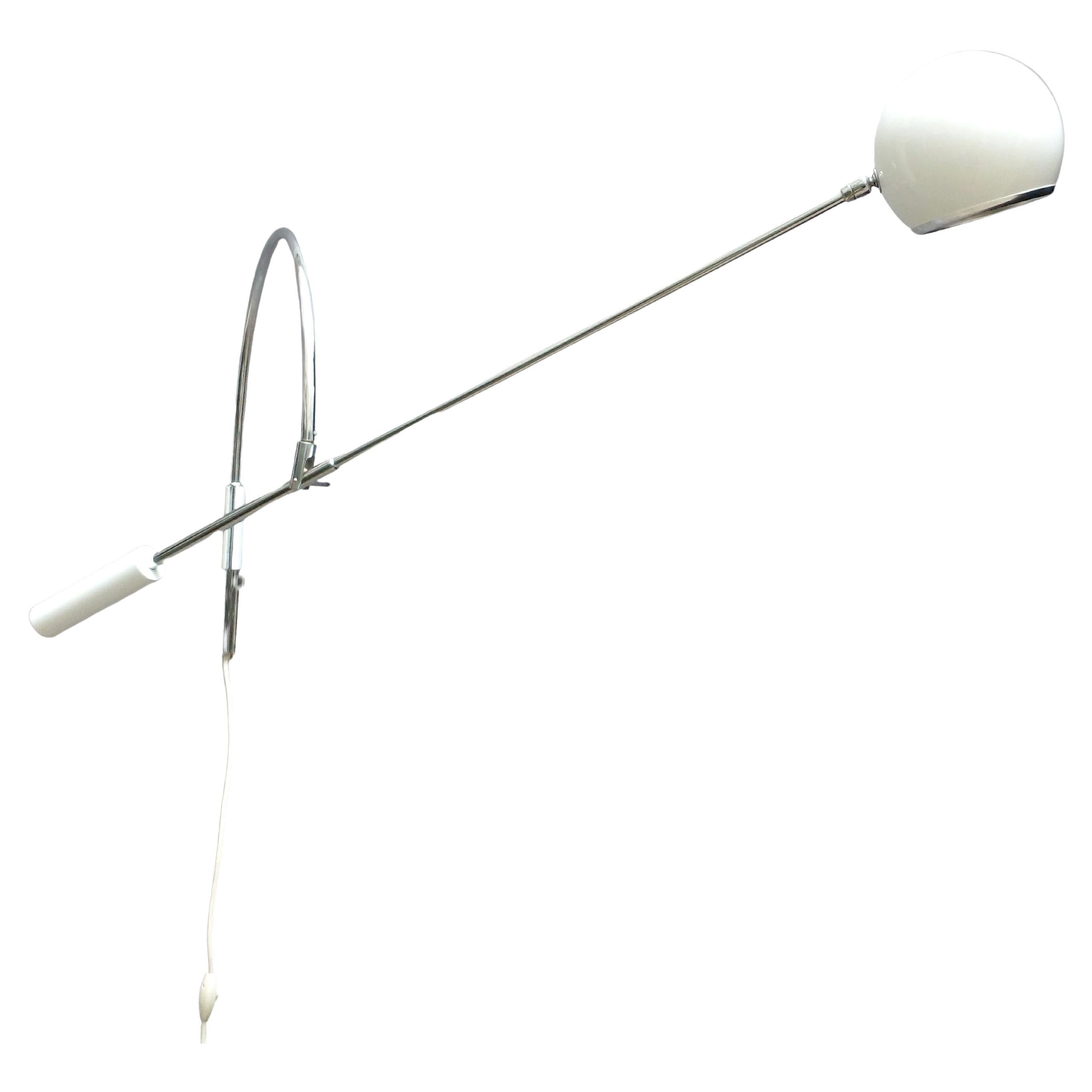 Multi-Adjustable Robert Sonneman Wall Mounted Orbitor Reading Lamp For Sale