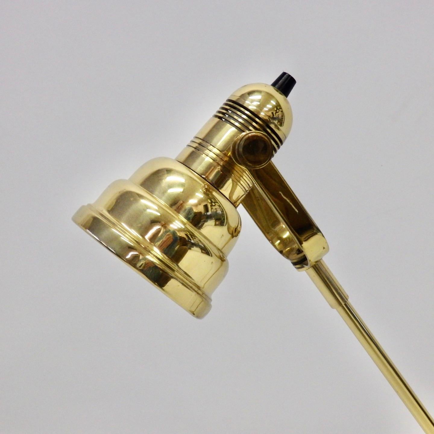 Polished Multi Adjustable Nessen Studio Tilt Swivel Brass Desk Lamp