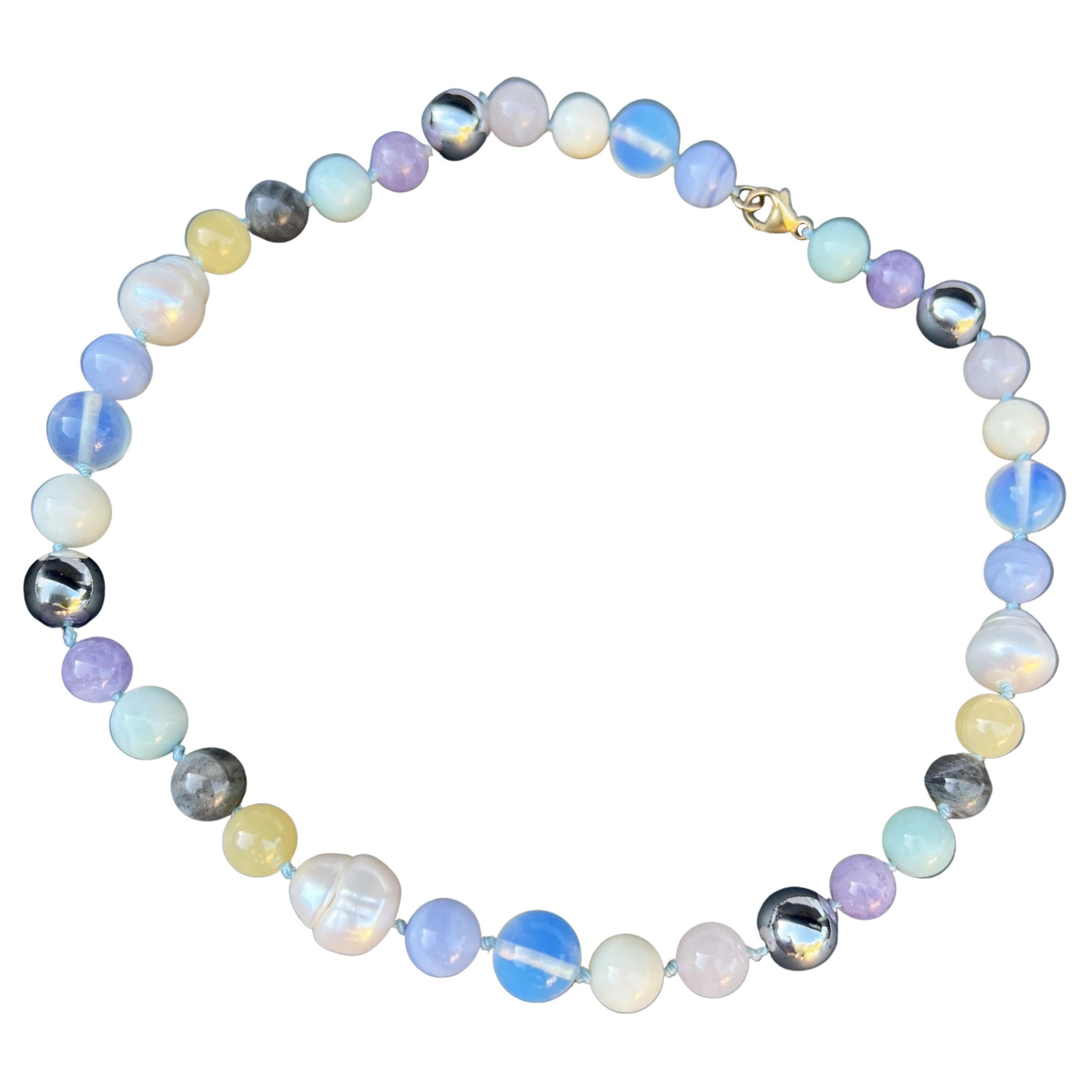 Multi Bead Necklace Choker