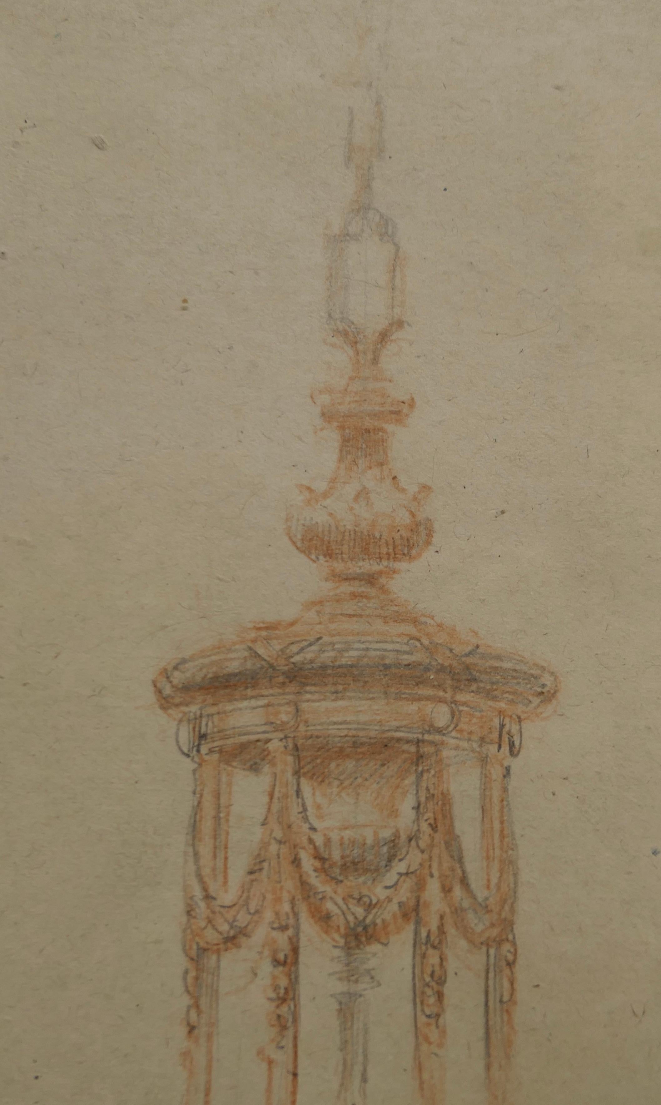 19th Century Multi Branch Arts and Crafts Chandelier Illustration Attributed to Amor Fenn For Sale