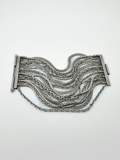 Pulsera multicadena Pieza de fantasía Chapada en plata Made in Paris - J DAUPHIN