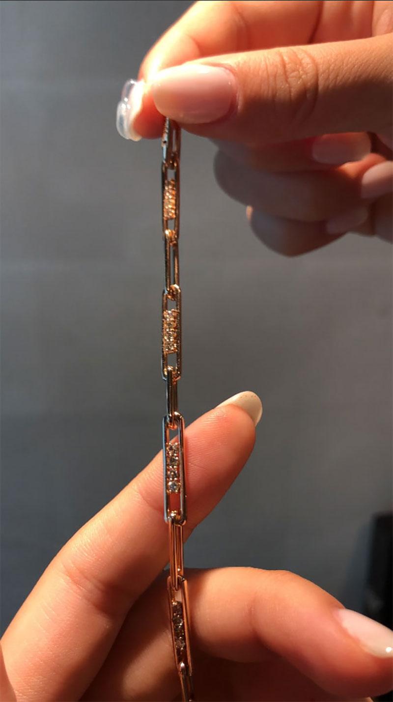 Femenino o masculino Pulseras Multi-Diamantes Coñac de SOONHEE  (Talla S : 16,5 cm) en venta