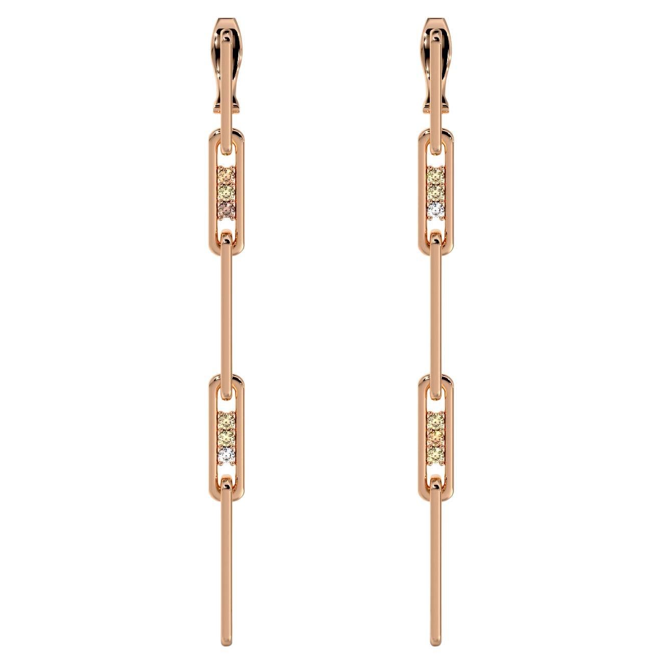 Multi-Cognac Diamonds Earring of SOONHEE