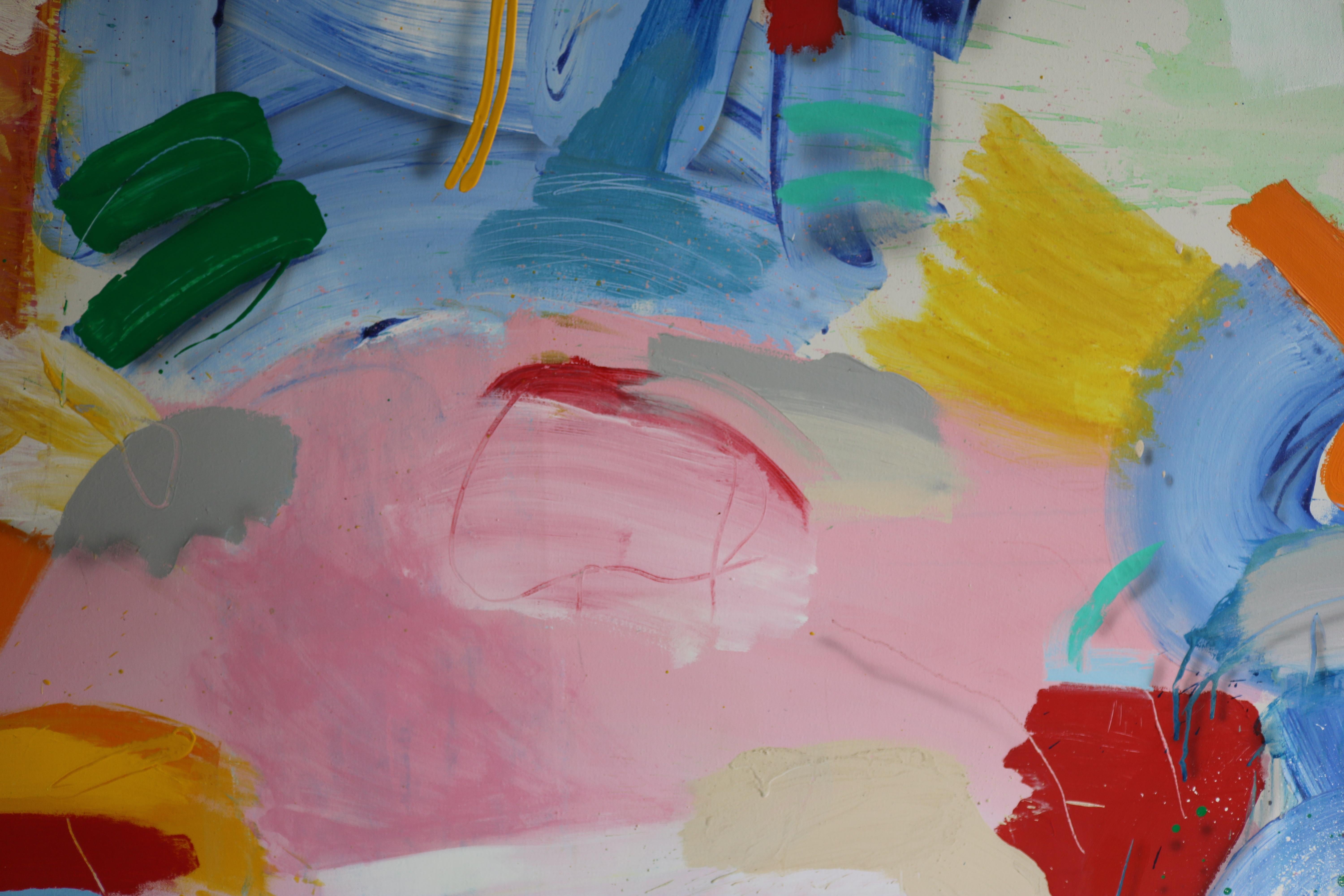 Multi-Color Abstract by Thomas Gathman In Excellent Condition In Pasadena, CA