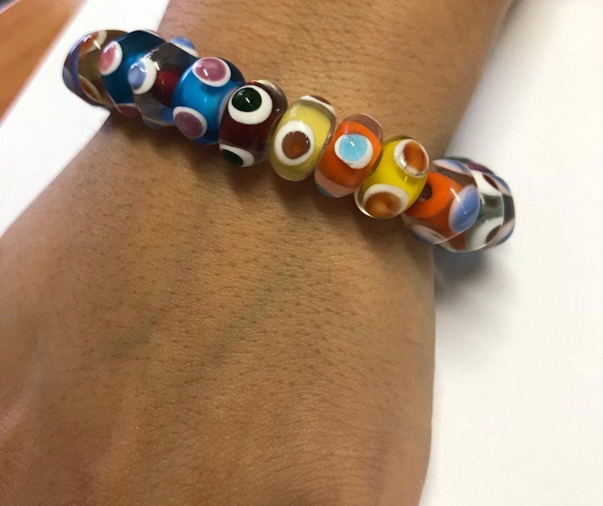 A summer must have! This Multicolored Beaded Bracelet is a unique and fun piece that will delight jewelry lovers everywhere!

Fine one-of-a-kind craftsmanship meets incredible quality in this breathtaking piece of jewelry.