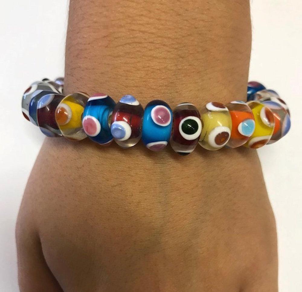 Contemporary Multi-Color Beaded Bracelet