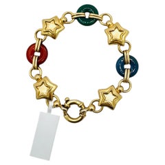 Multi-Color Bracelet in 18K Yellow Gold