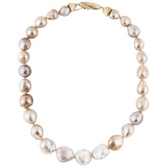 Multi-Color Cultured Baroque Pearl Necklace