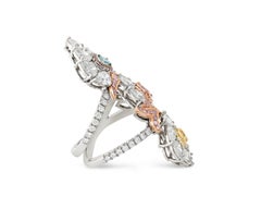 Multi-Color Diamond Cocktail Ring