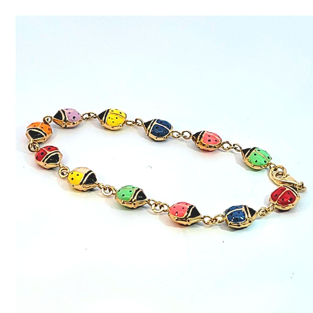 So many fun colors on this whimsical bracelet!