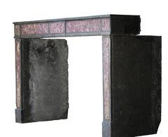 Multi-Color Fine European Antique Fireplace Surround