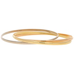 Russian Bangle in Three-Colour 18ct Gold 