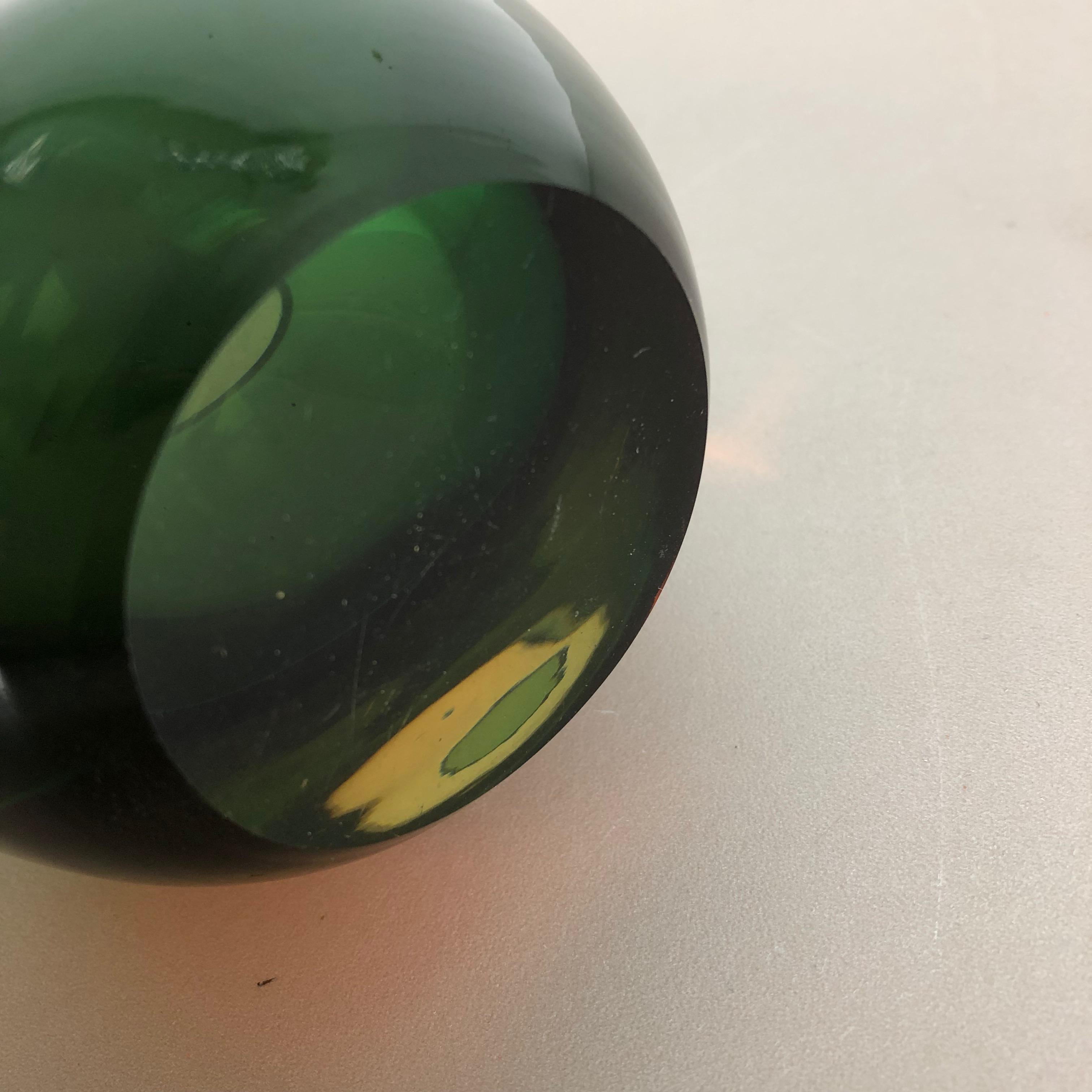 Mehrfarbige, schwere zweifarbige Sommerso-Objekt-Vase aus Muranoglas, Italien, 1970er Jahre im Angebot 6