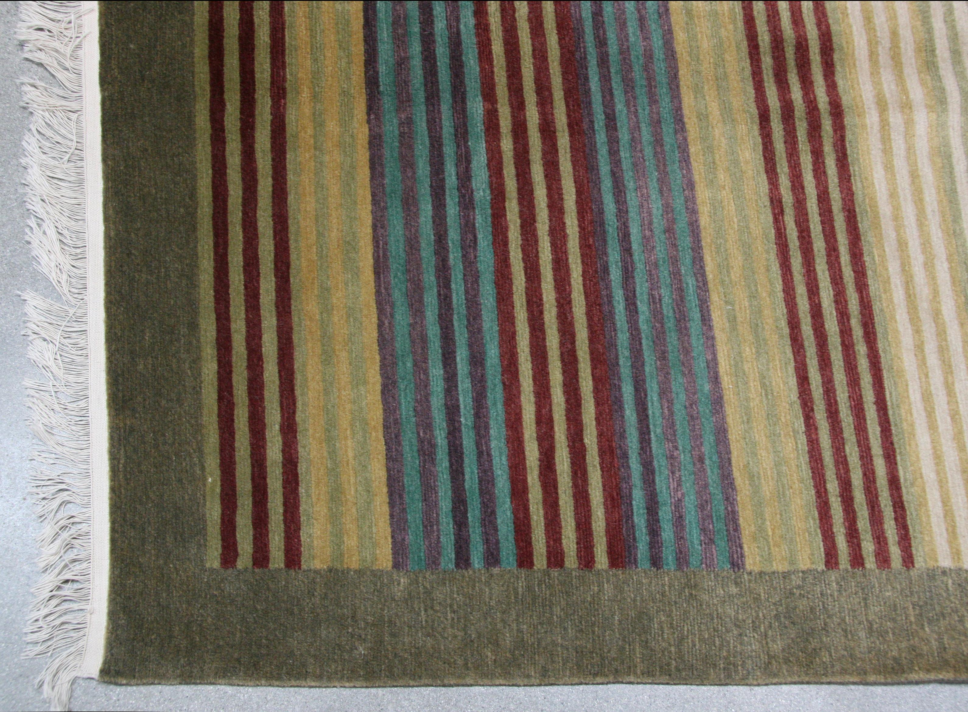 multicolor stripe rug
