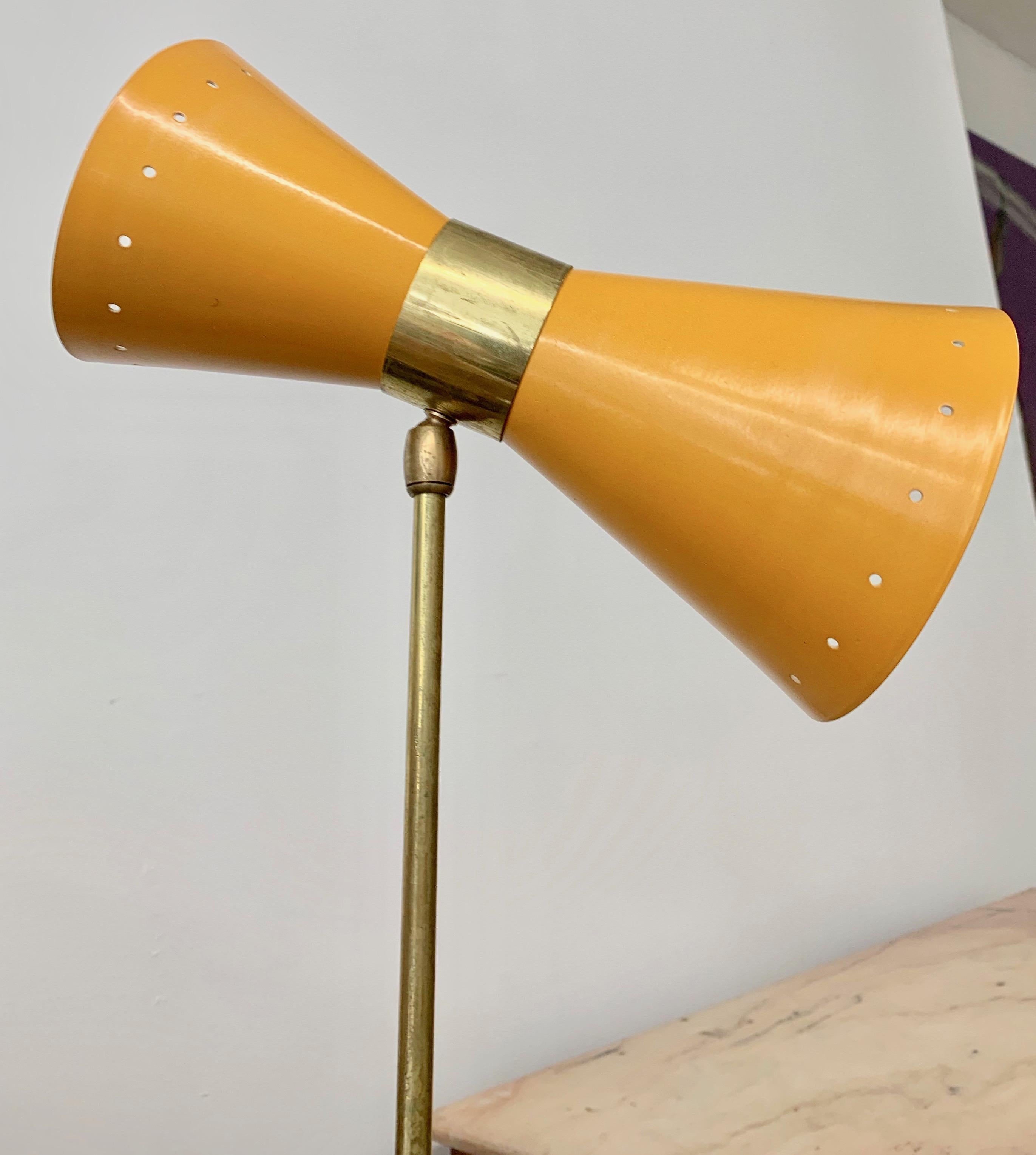 Multi-Color Italian Three-Arm Floor Lamp, 'Triennale' Style 9