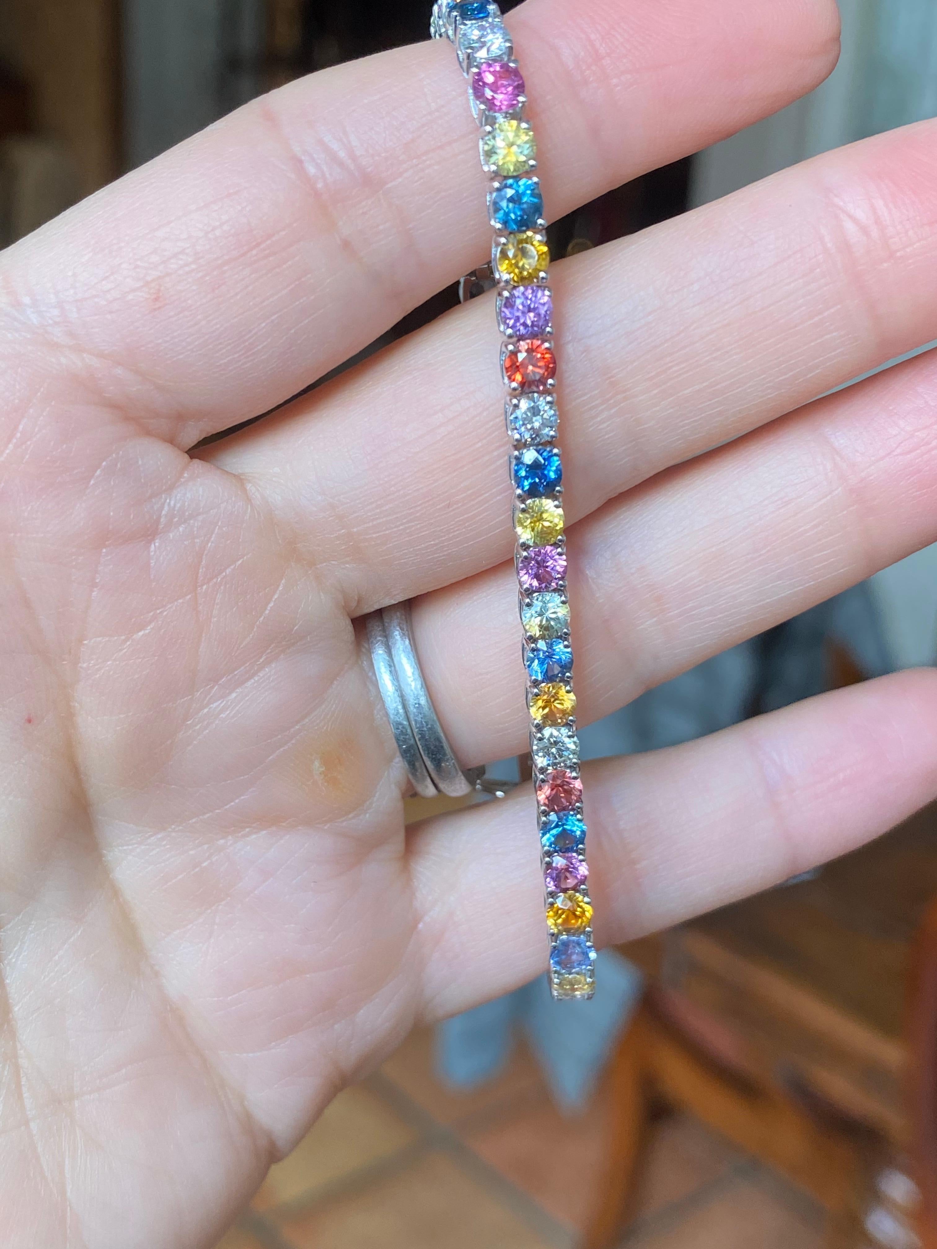 multi color diamond bracelet