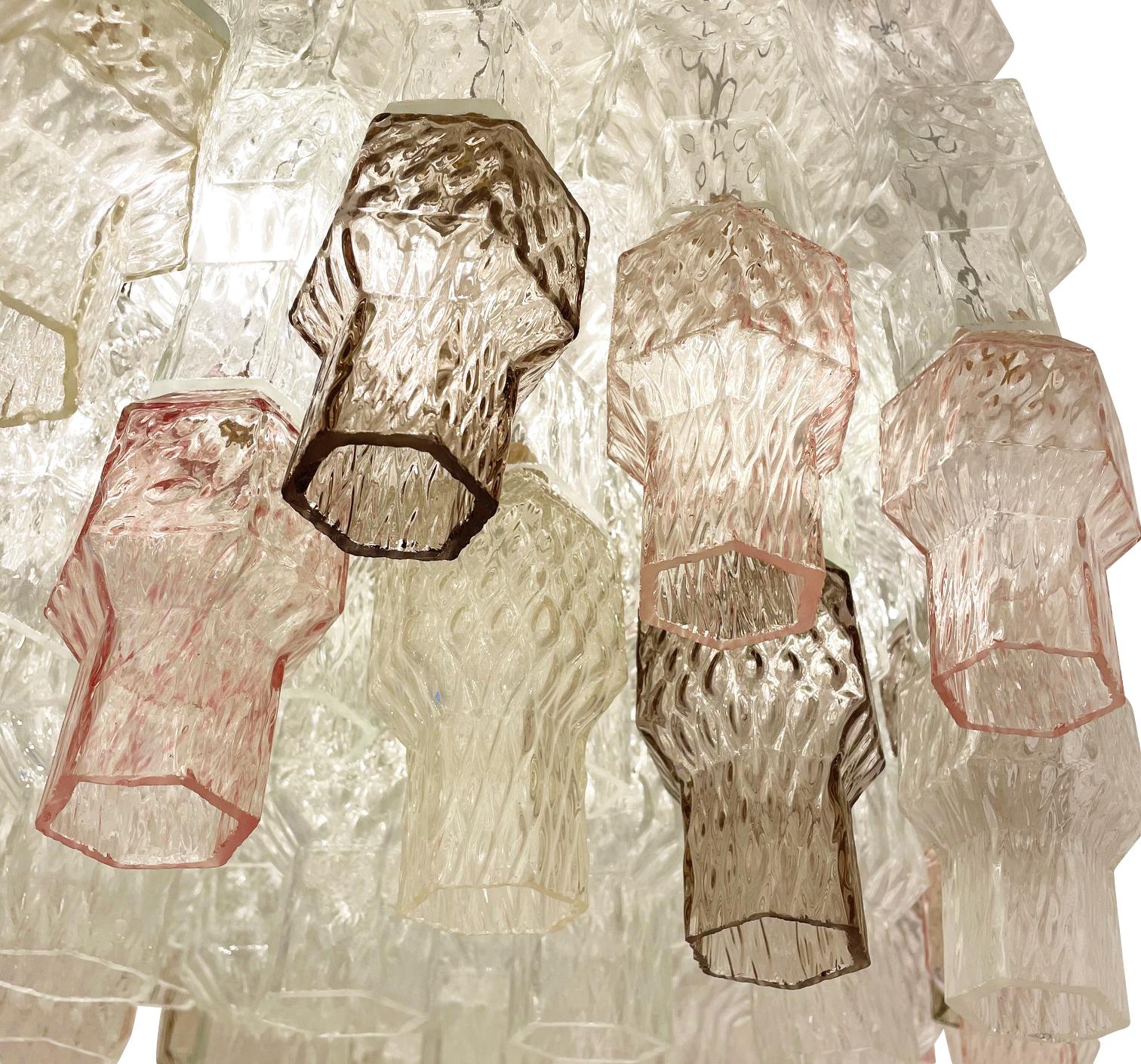 Mid-Century Modern Multi-Color Murano Glass Chandelier by Seguso