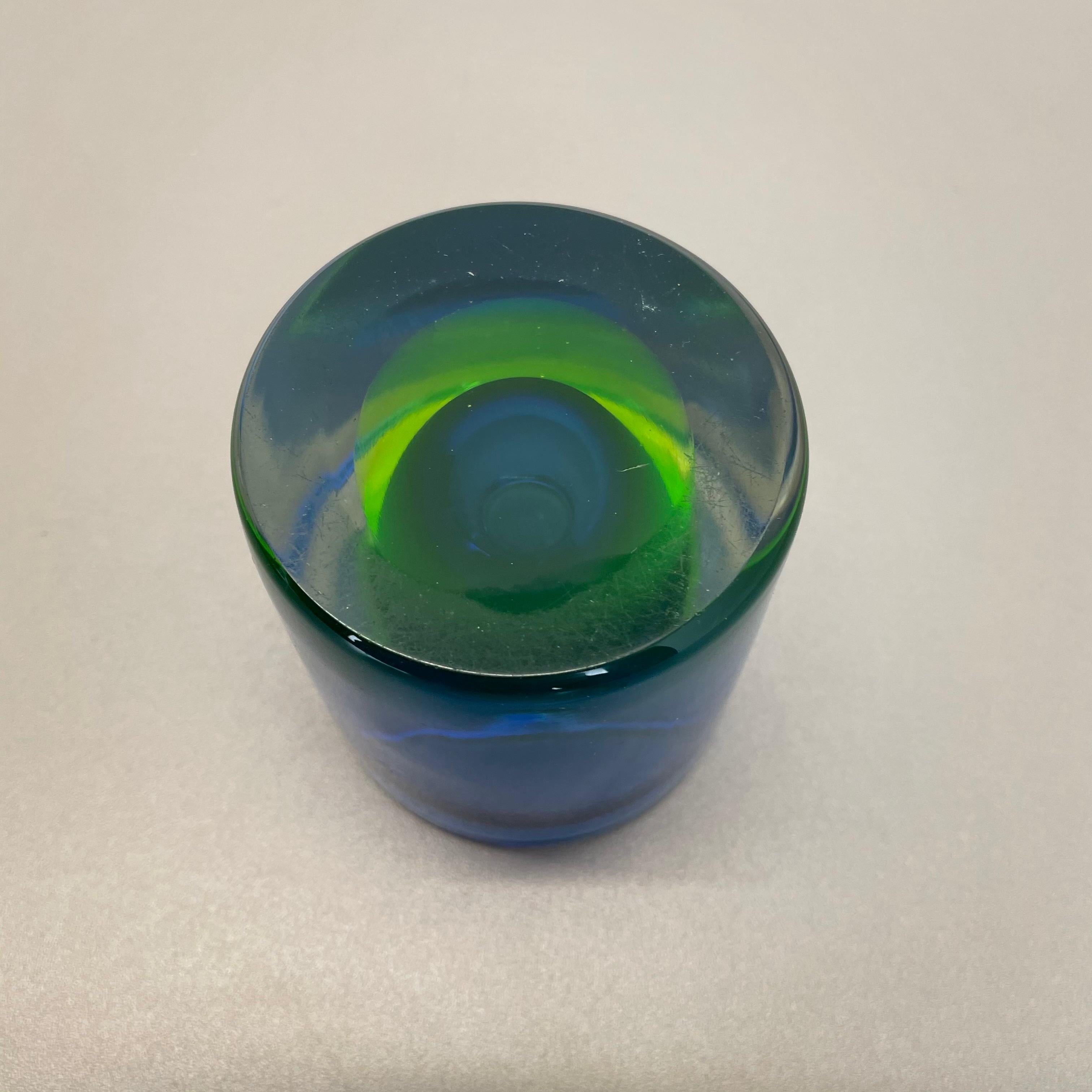 Multi-Color Murano Vetri Glass Sommerso Bowl Shell Ashtray Element, Italy, 1970s 8