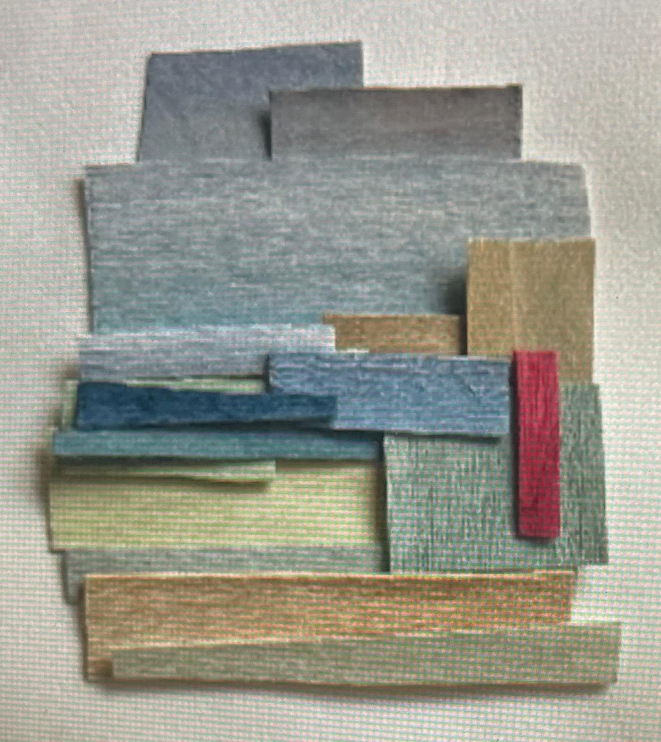 Mehrfarbig bemalte dünne Holzscheiben von Perrine Blaise, Frankreich, Contemporary (21. Jahrhundert und zeitgenössisch) im Angebot