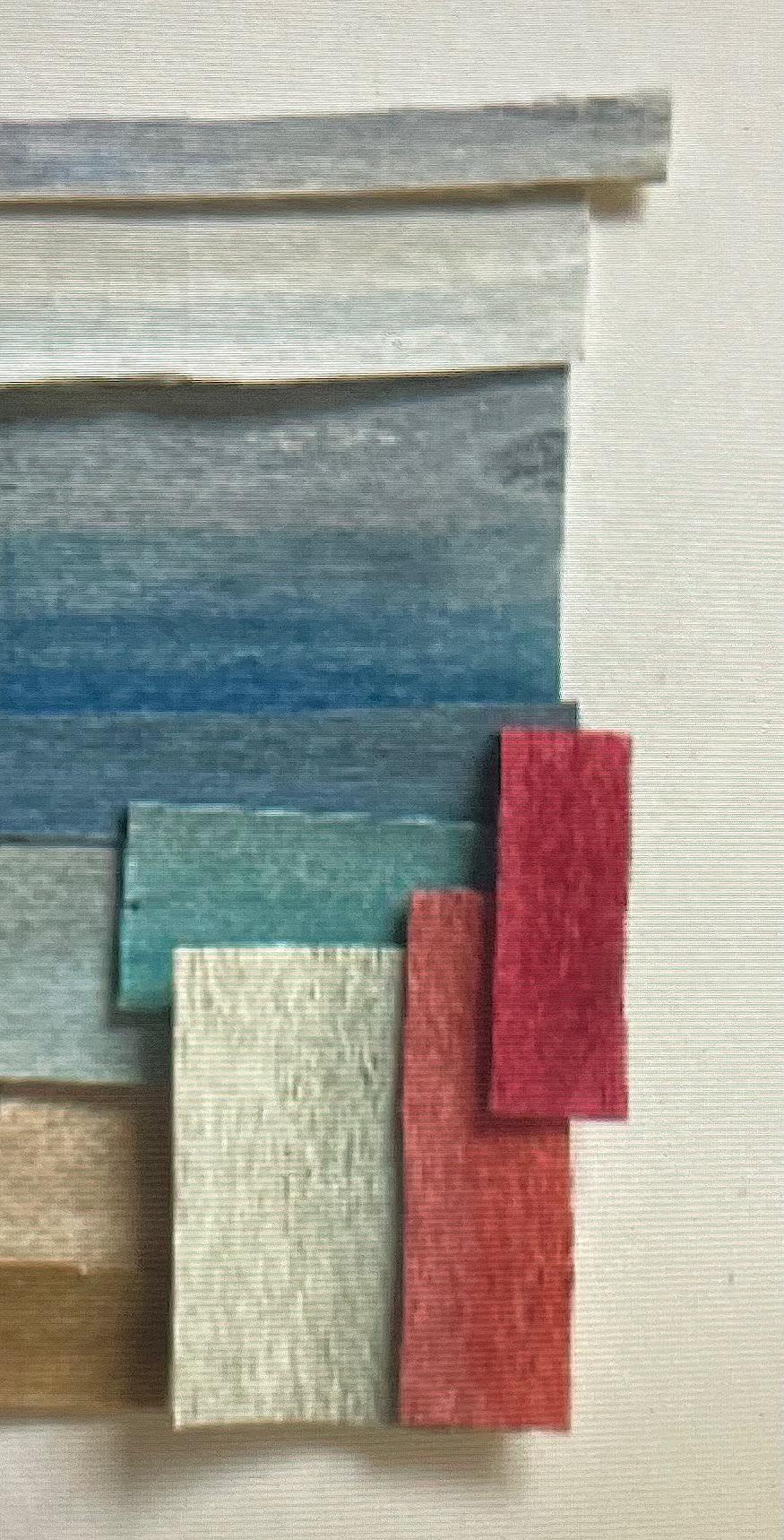 Mehrfarbig bemalte dünne Holzscheiben von Perrine Blaise, Frankreich, Contemporary im Zustand „Neu“ im Angebot in New York, NY