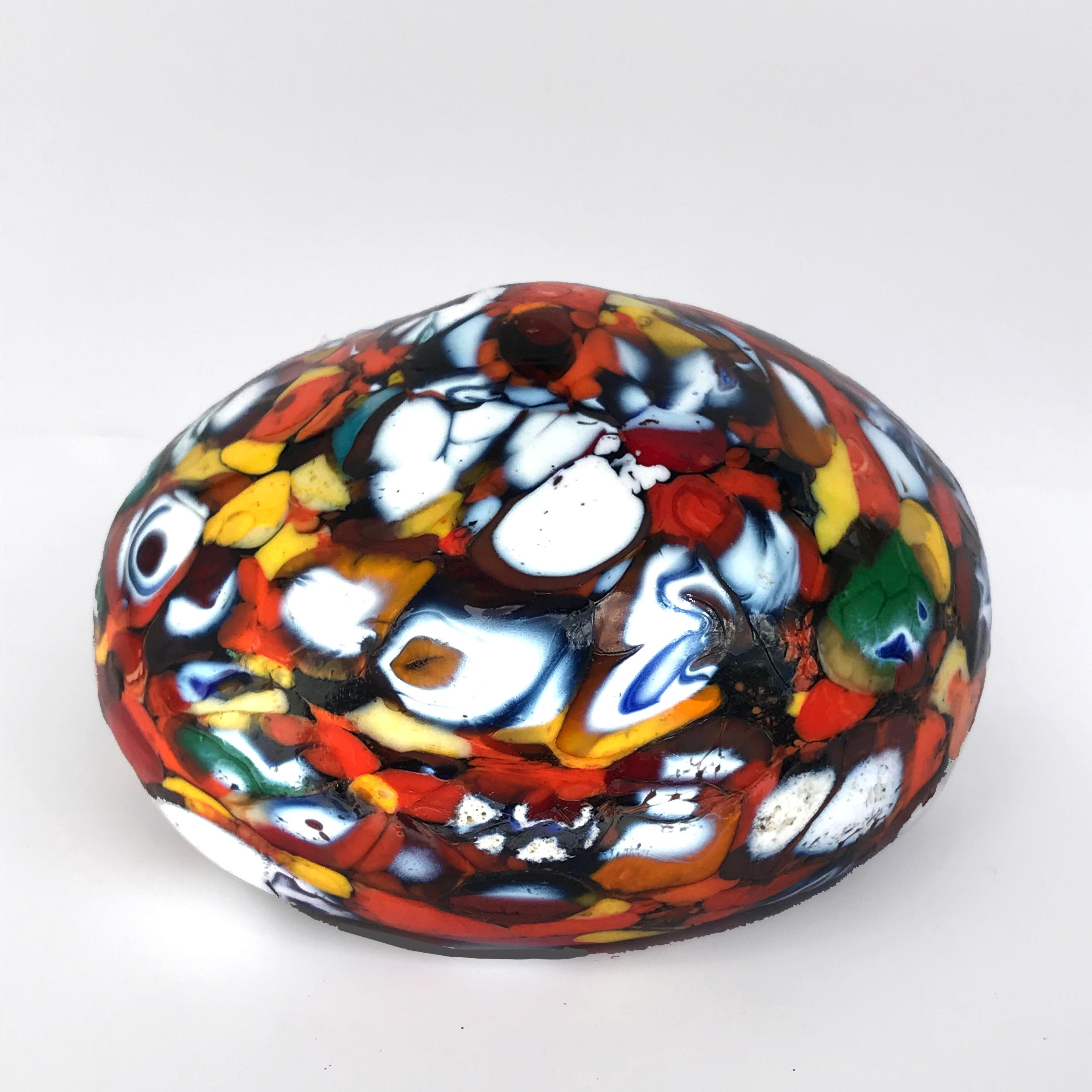 Multi-Color Paperweight in Glass Paste, Murano Glass For Sale 6