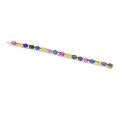 Multi-Color Sapphire Bracelet, 43.49 Carats