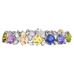 Multi-Color Sapphire Bracelet by Oscar Heyman