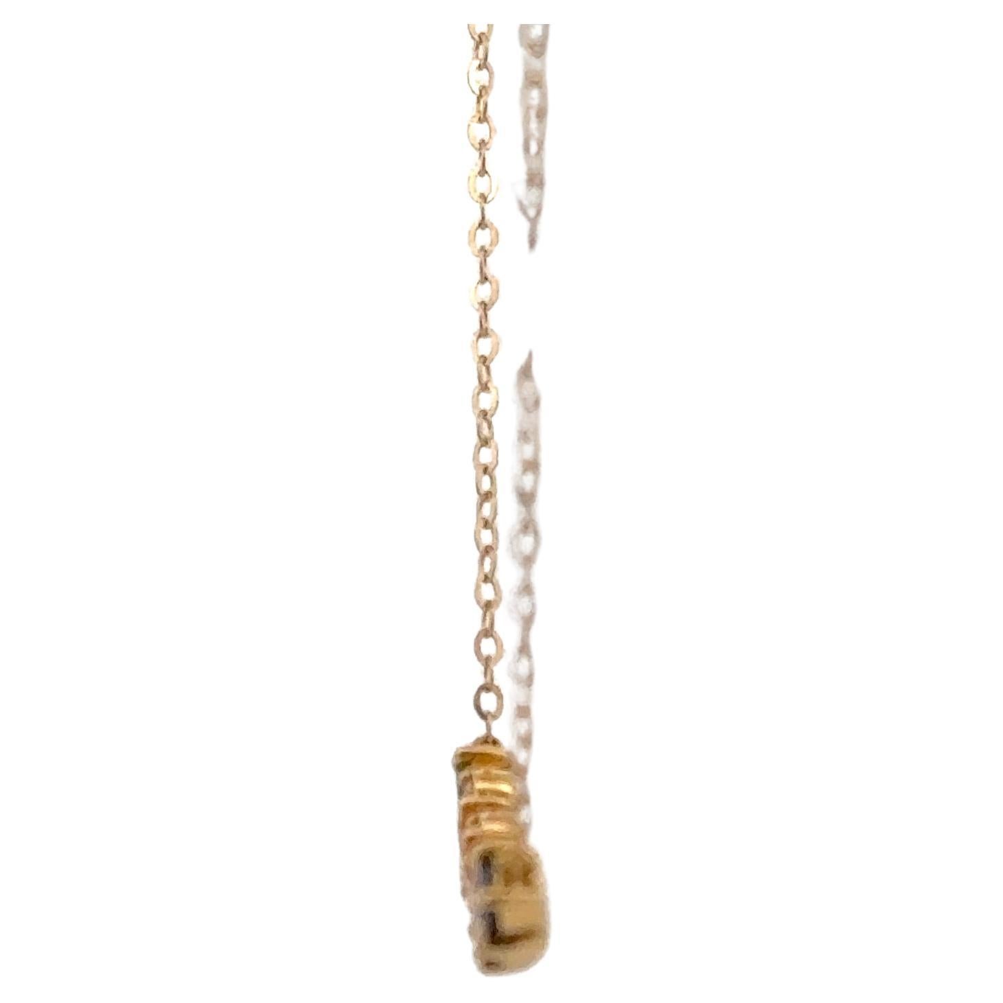 Collier avec pendentif en saphir multicolore et diamant 07.1 CTTW or jaune 18KT Neuf - En vente à New York, NY