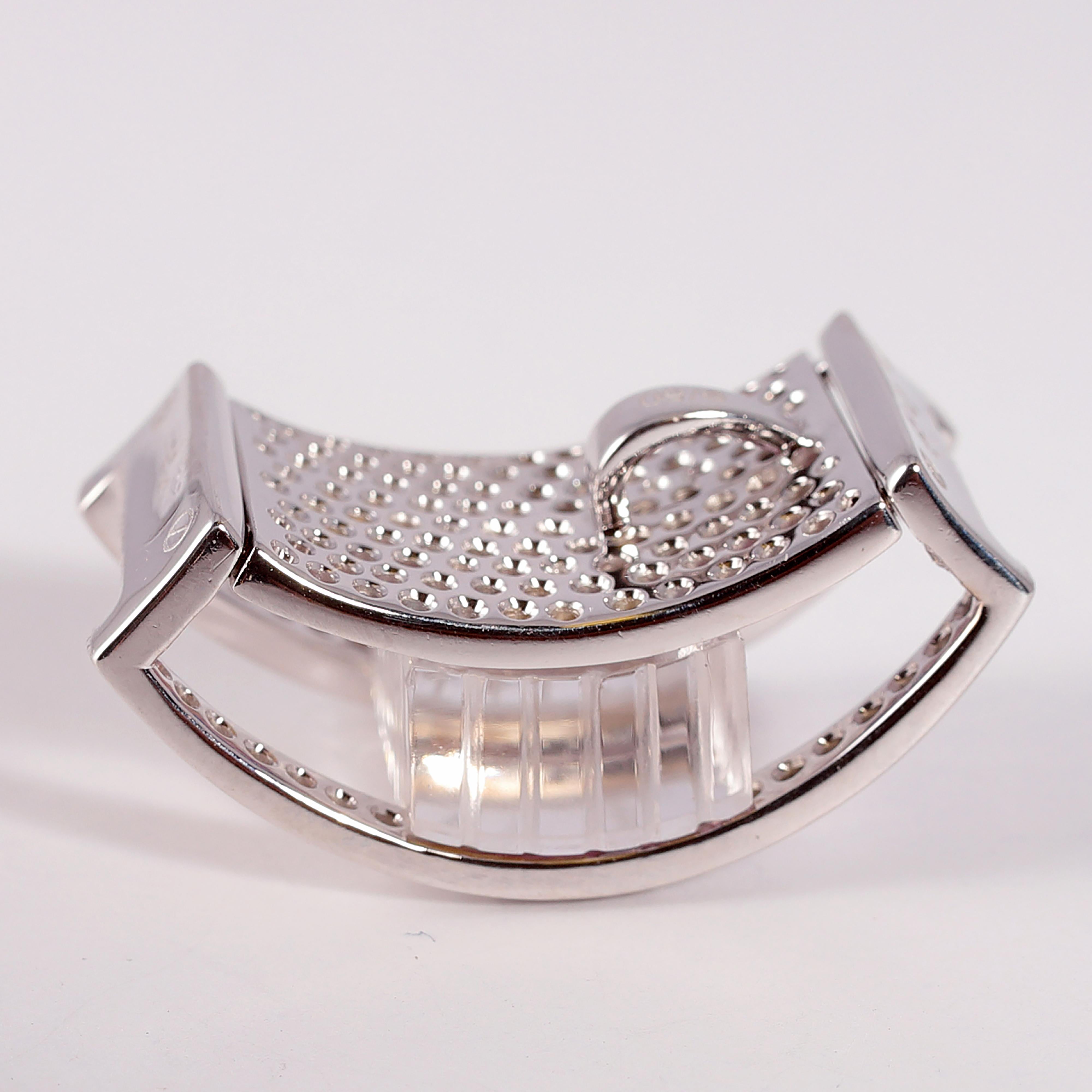 Multi-Color Sapphire Diamond Pendant by Losi For Sale 1