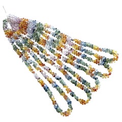 Multi Color Sapphire Drops Top Quality Natural Gemstone For Fine Jewelry