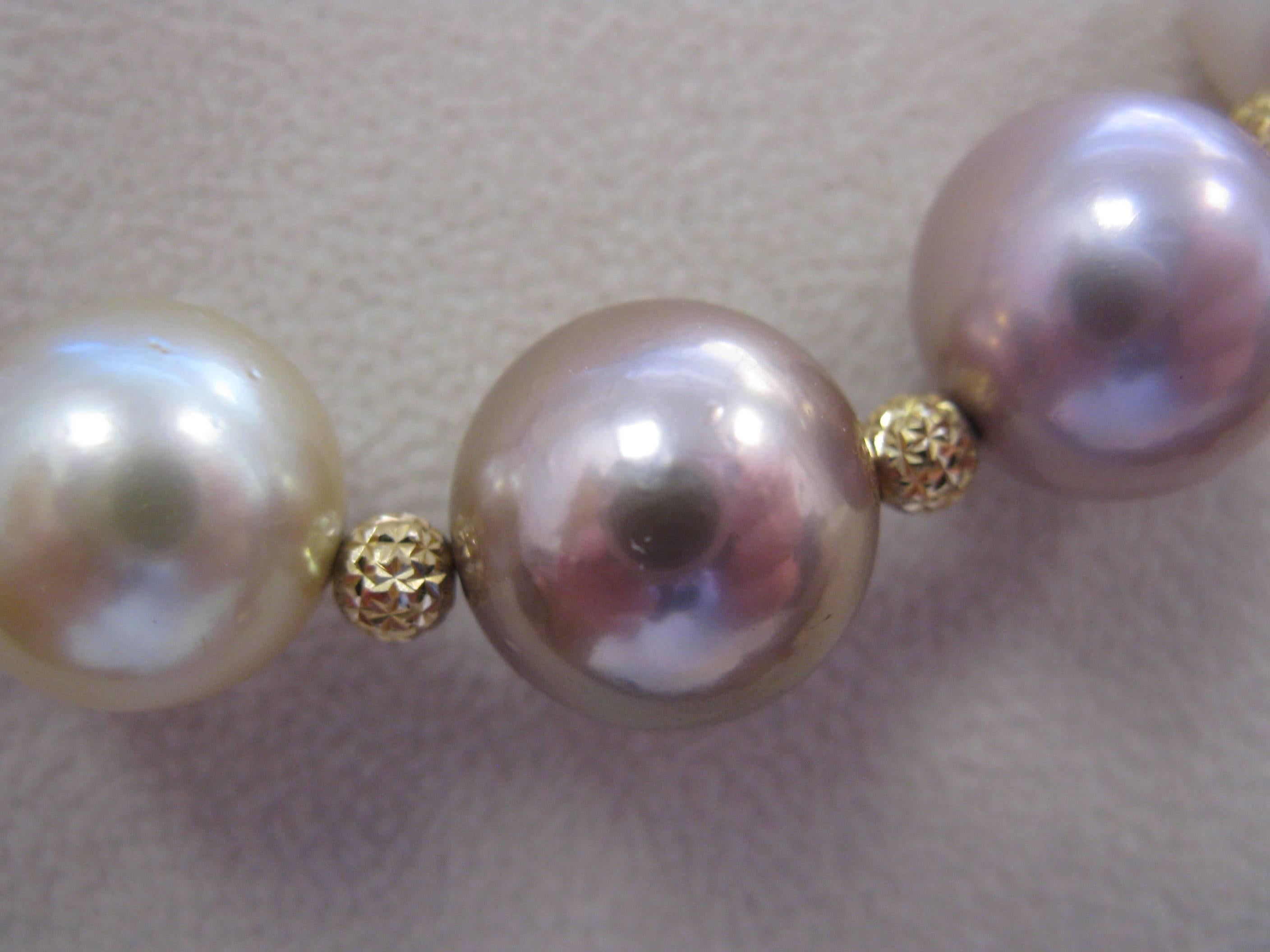 Contemporary Multi-Color South Sea and Fresh Water Pearls For Sale