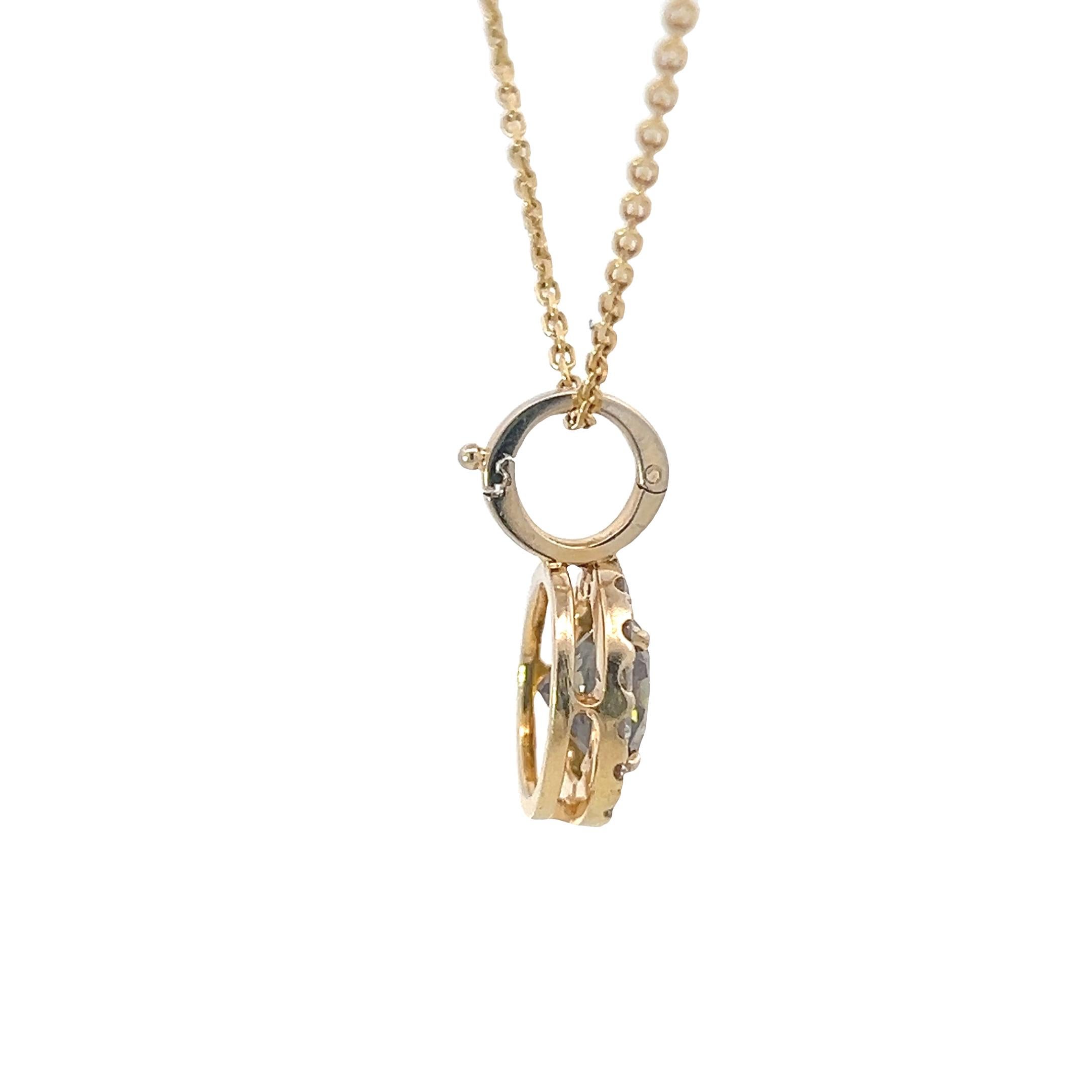 Pendentif en pierre multicolore Pour femmes en vente