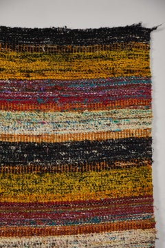 Multi-Color Striped Indian Rug