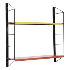 Vintage Multi-Color Tomado Style Industrial Metal Shelving Unit