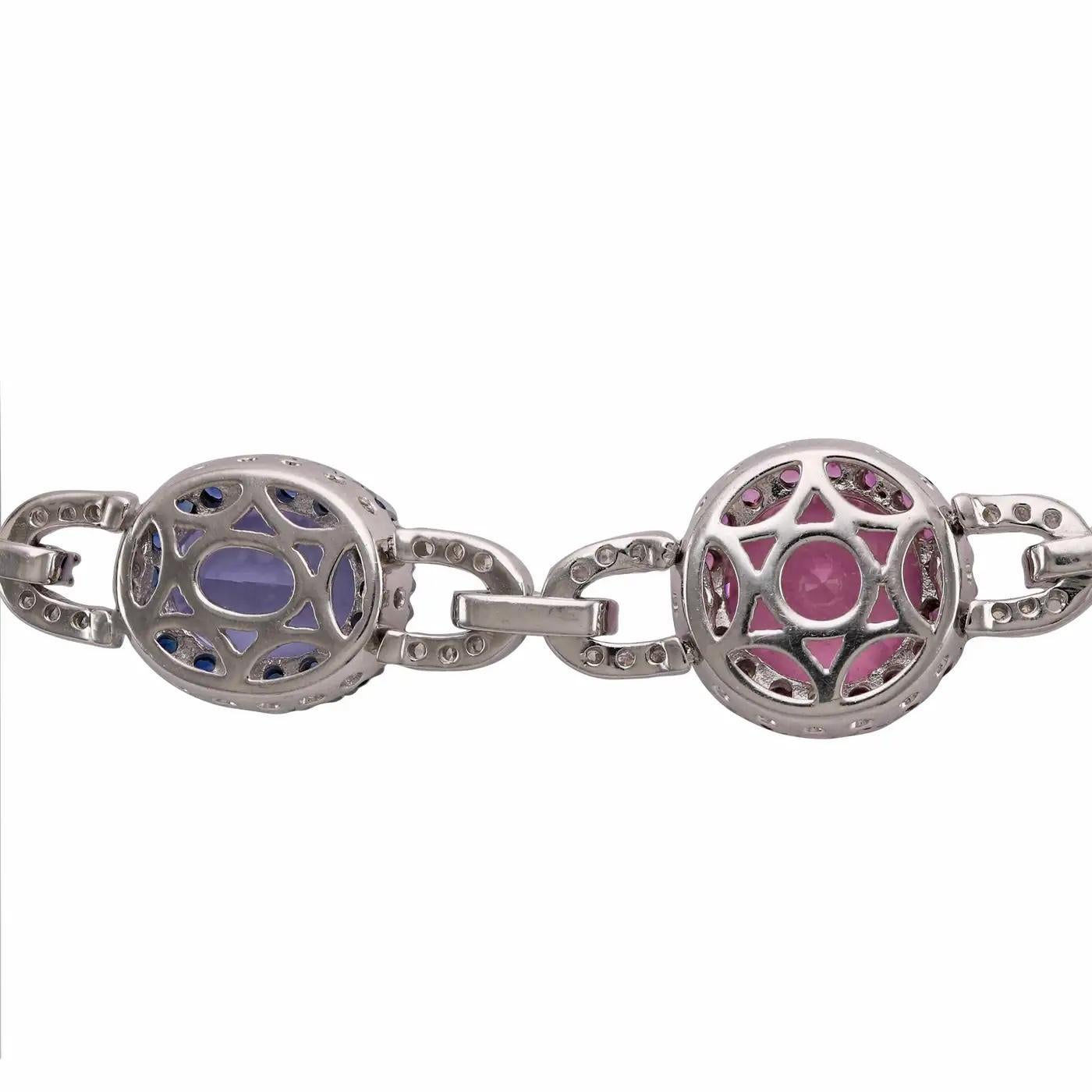 Mehrfarbiger Topas, Blauer Topas Amethyst Grüner Topas Gelber Topas 14 Karat Diamant (Rundschliff) im Angebot