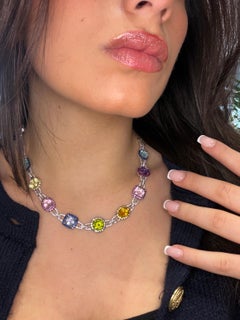 Mehrfarbiger Topas, Blauer Topas Amethyst Grüner Topas Gelber Topas 14 Karat Diamant