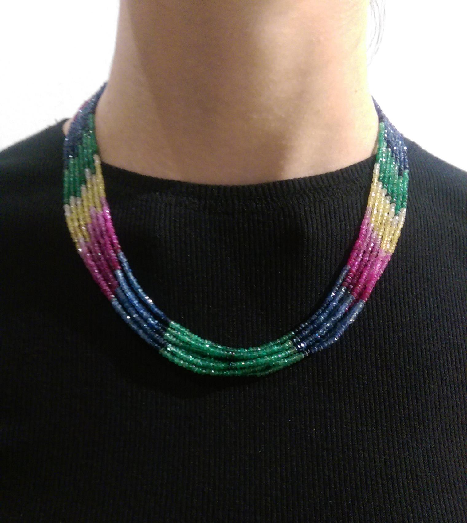 multi colour gemstone beads