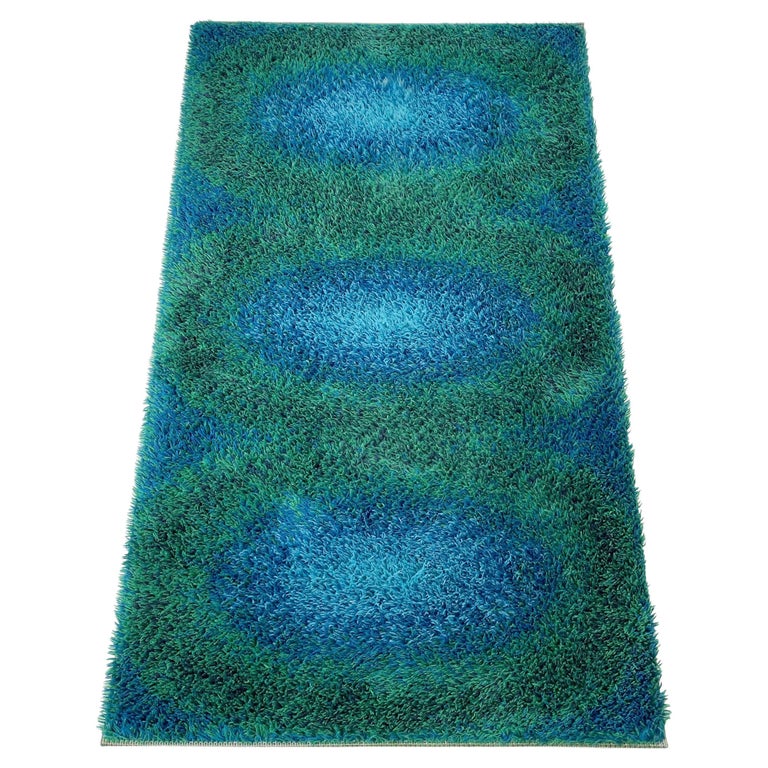 MultiColor Vintage High Pile Panton Style Rug by Globus Rugs, Germany