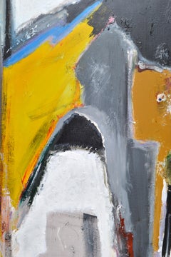 Multi-Color Yamil O. Cardenas Abstract Painting in Acrylic on Canvas