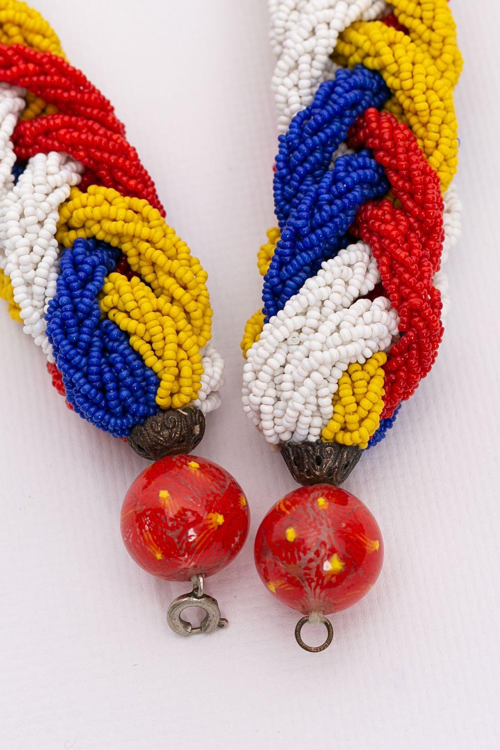 Collana di perline multicolore in vendita 2