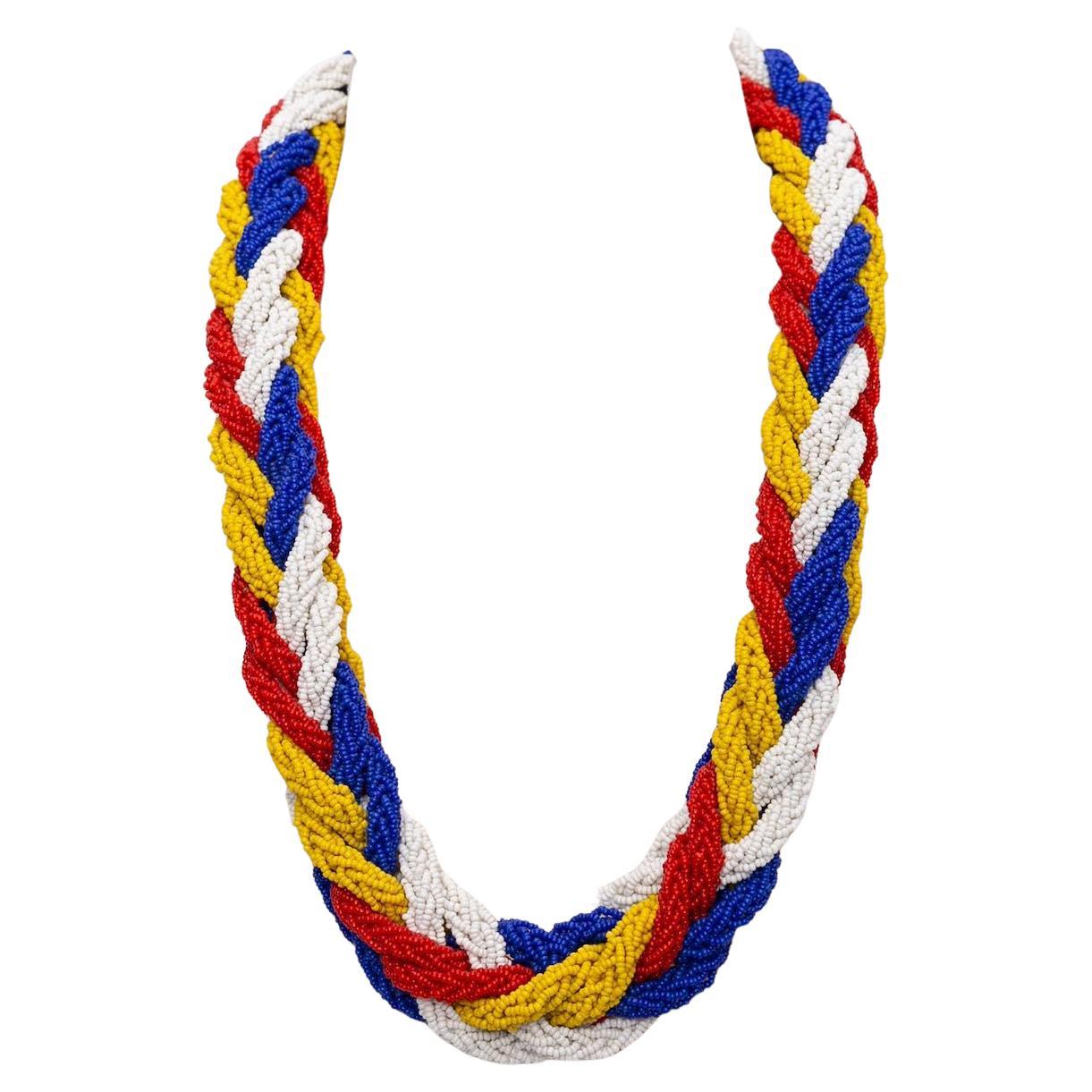 Collana di perline multicolore